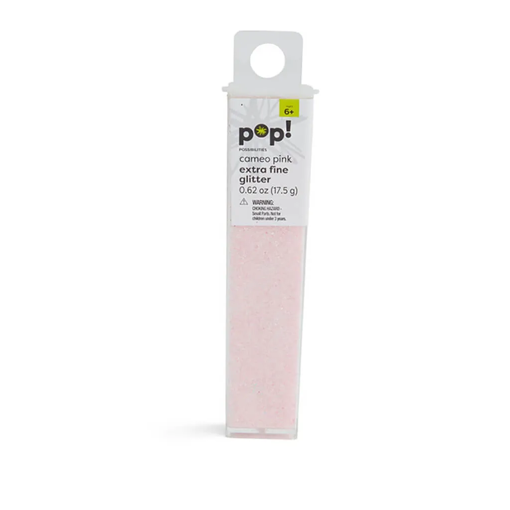 Extra Fine Tapered Tube Glitter, Cameo Pink