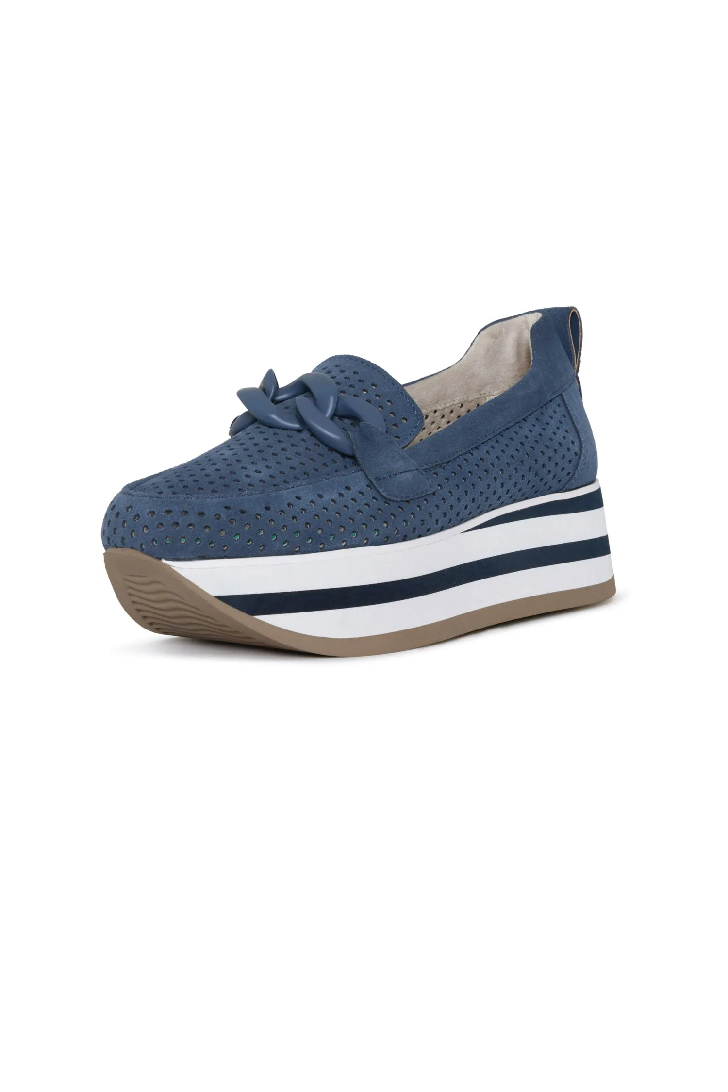 Fern Platform Loafers - Navy