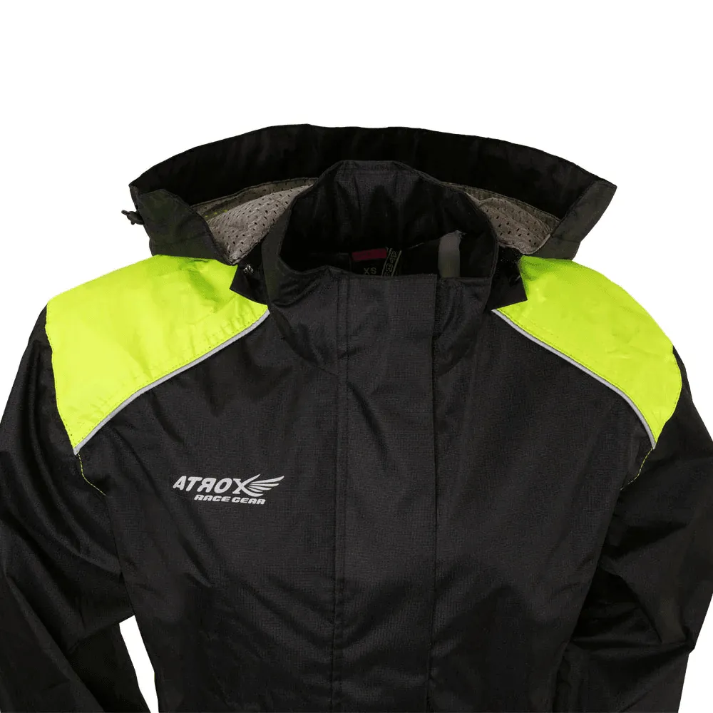 First Mfg Women's Motorcycle Rain Suit - Neon Green