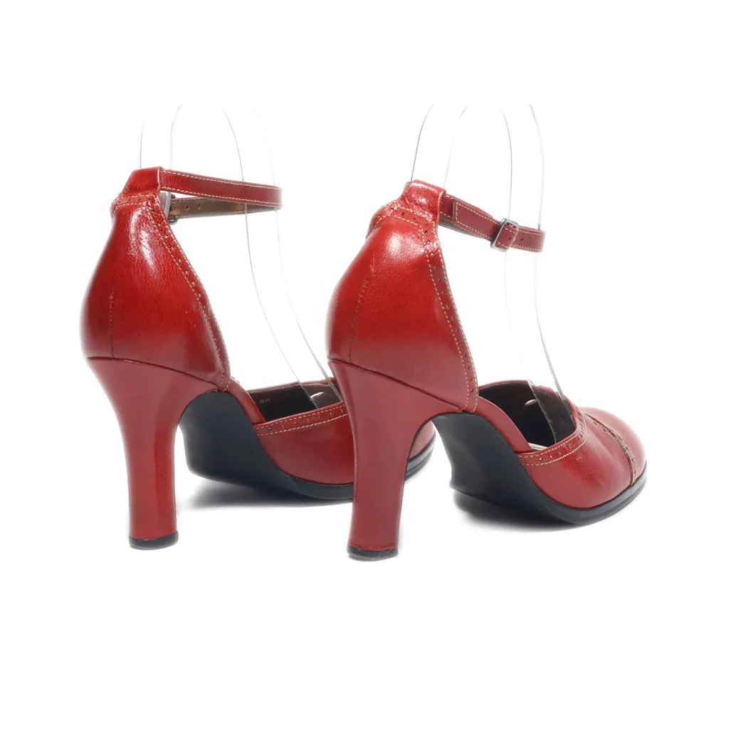 Franco Sarto High-Heel Sandals Leather Red Colour For Women