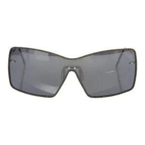 Frankie Morello Black Metallic Women Sunglass