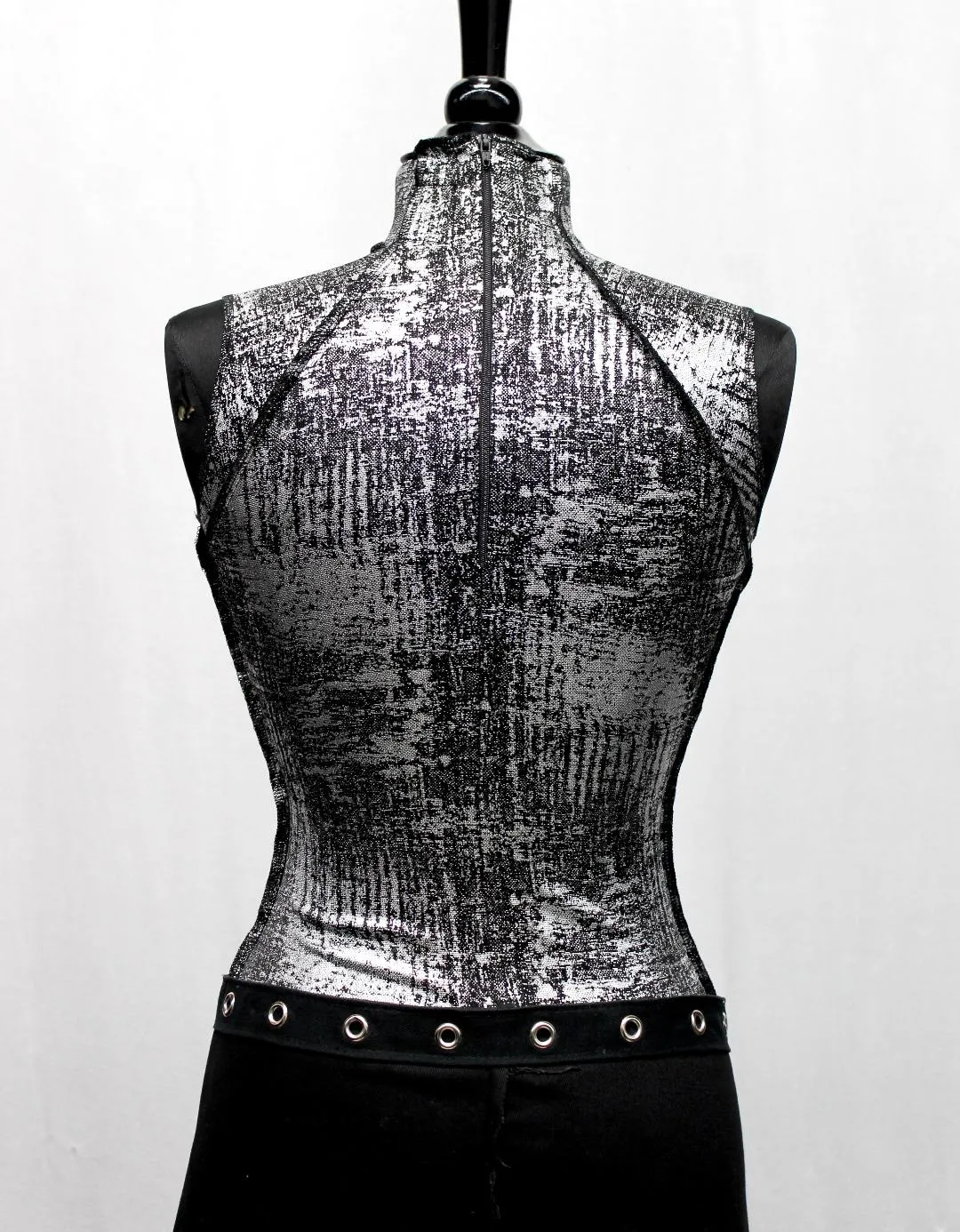 FUTURE SHOCK TOP SLEEVELESS - Silver Metallic