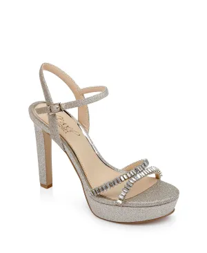 Gallant Jewel Badgley Mischka Women's Platform Evening Sandals, Gold