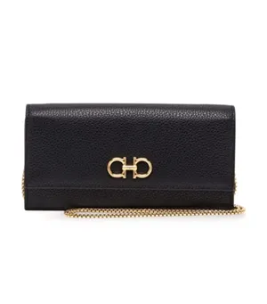 Gancini Wallet with Chain Black