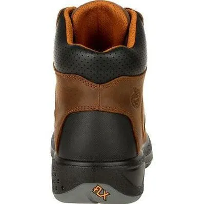 Georgia Men's Flxpoint 6" Soft Toe WP Work Boot - Brown - G6544