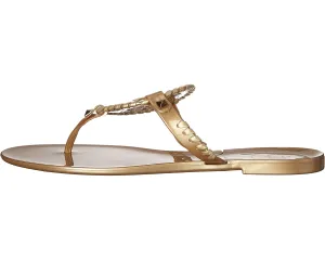 Georgica Jelly Jack Rogers Sandals, Gold