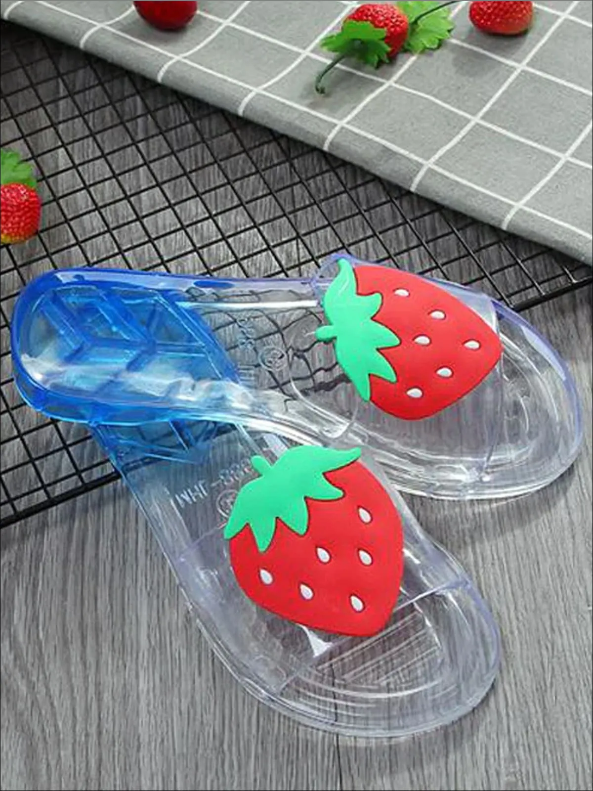 Girls Clear Jelly Fruit Themed Pool Slides By Liv and Mia