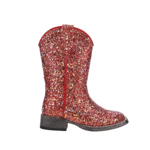 Glitter Galore Square Toe Cowboy Boots (Little Kid)