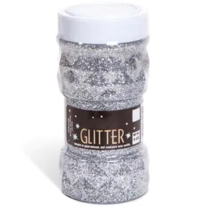 Glitter Jar Silver 8 oz