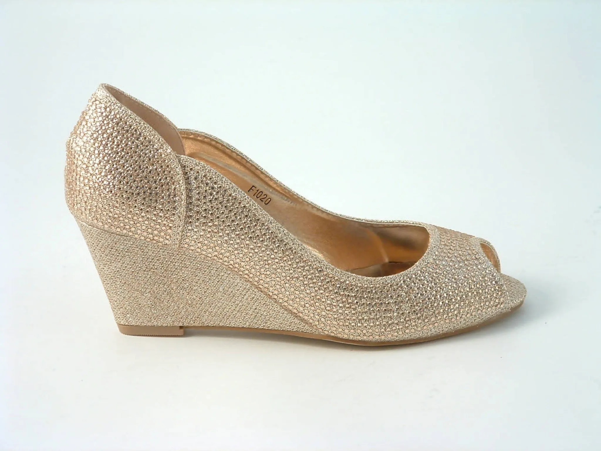 Glitz Shoes Sabatiné Glitter Wedges