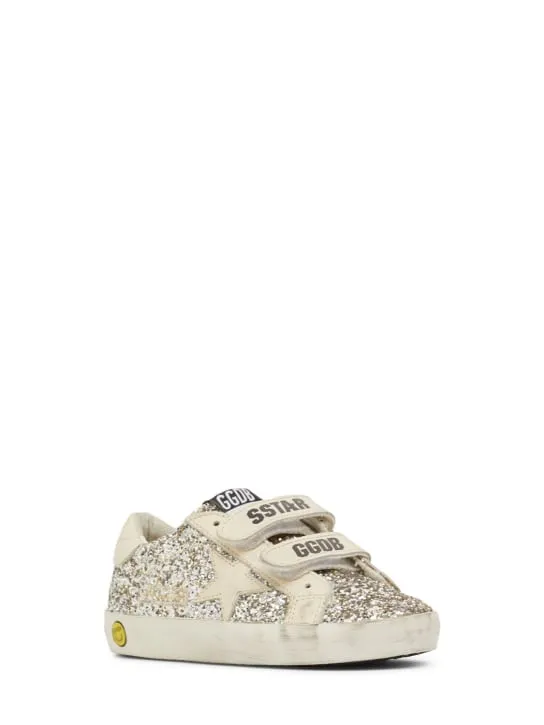 Golden Goose   Old School glitter leather sneakers 