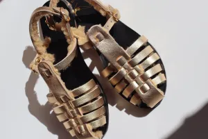 Golden Sheep - Black Sole - Fisherman Sandals