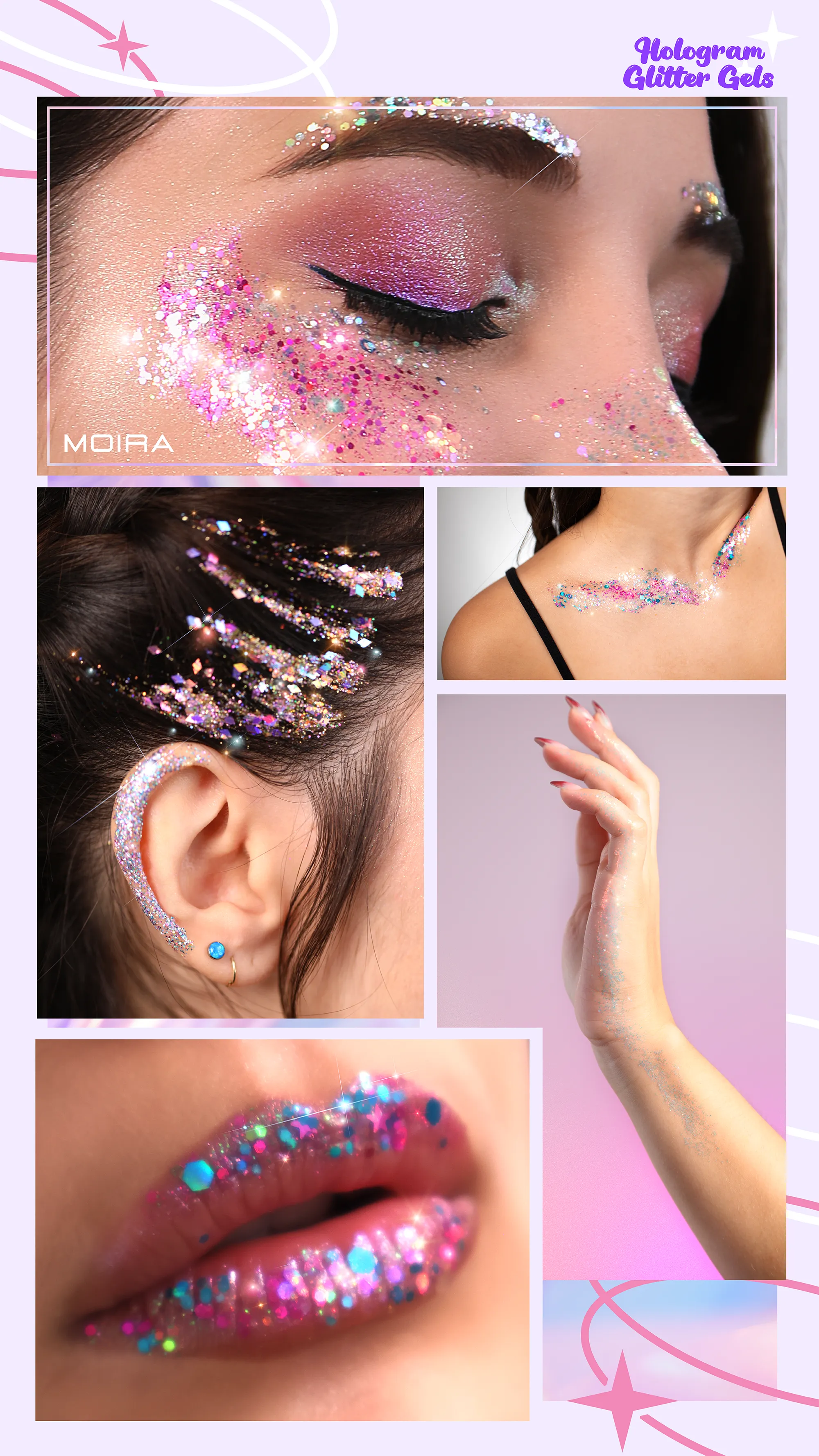 Hologram Glitter Gel Bundle