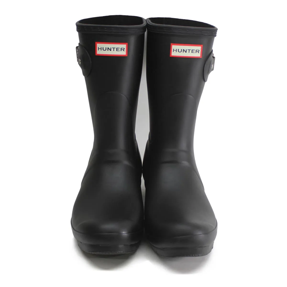 Hunter Original Short Wellies Black Womens Rainboots - UK 8