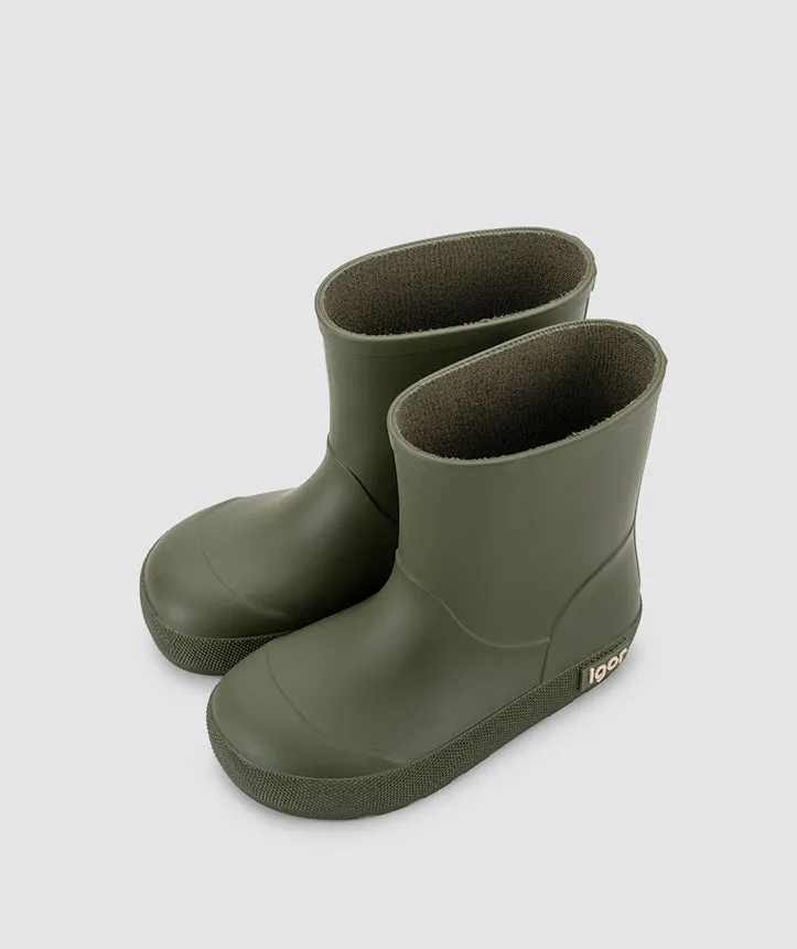 Igor Boy's and Girl's Yogi Rain Boots, Kaki