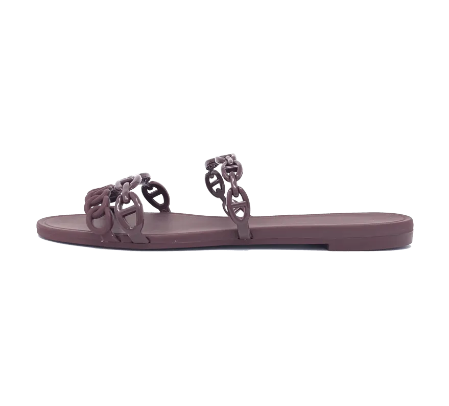 Jelly Chain Beach Sandals Flip Flops