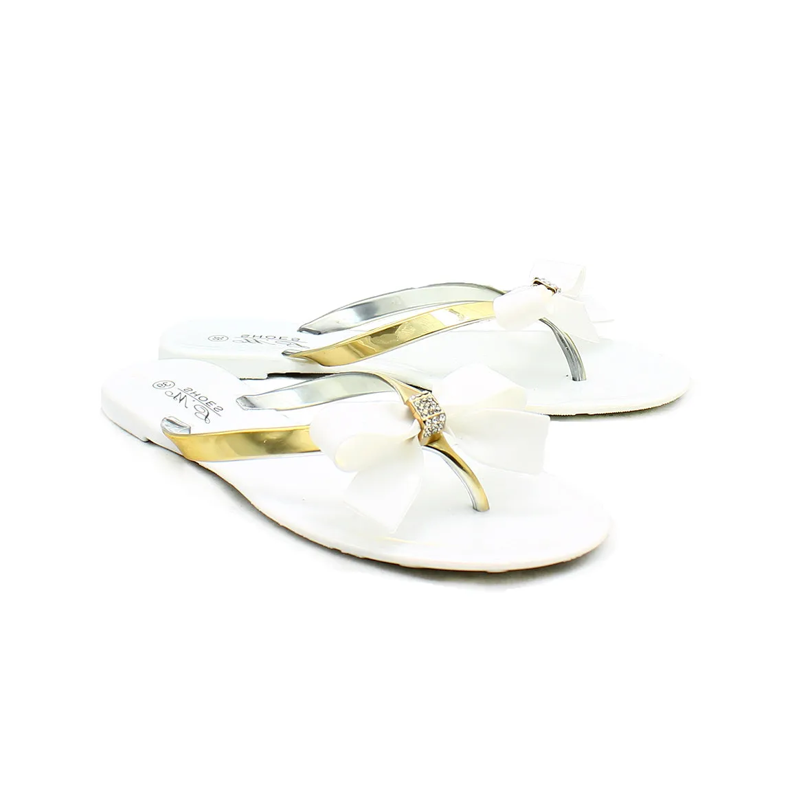 Jelly Sandals / Flip Flops with sparkly Bow or strap