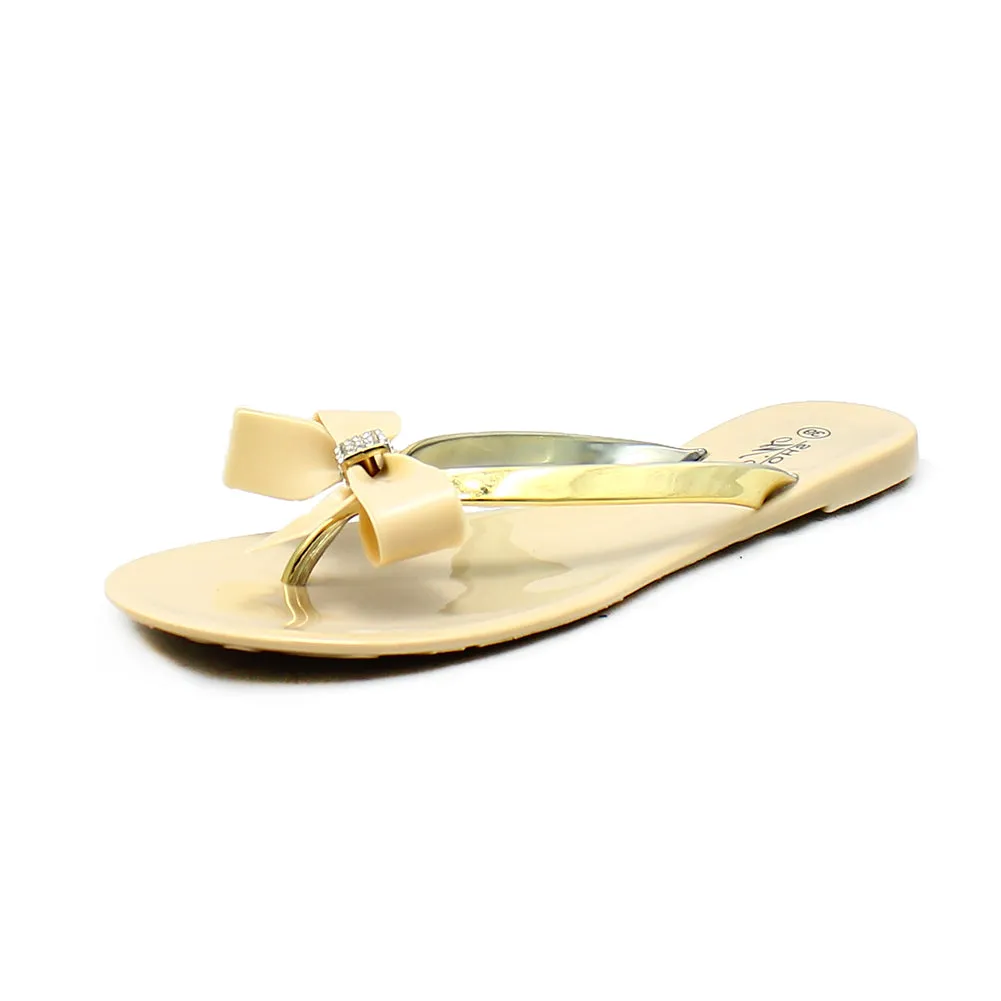 Jelly Sandals / Flip Flops with sparkly Bow or strap