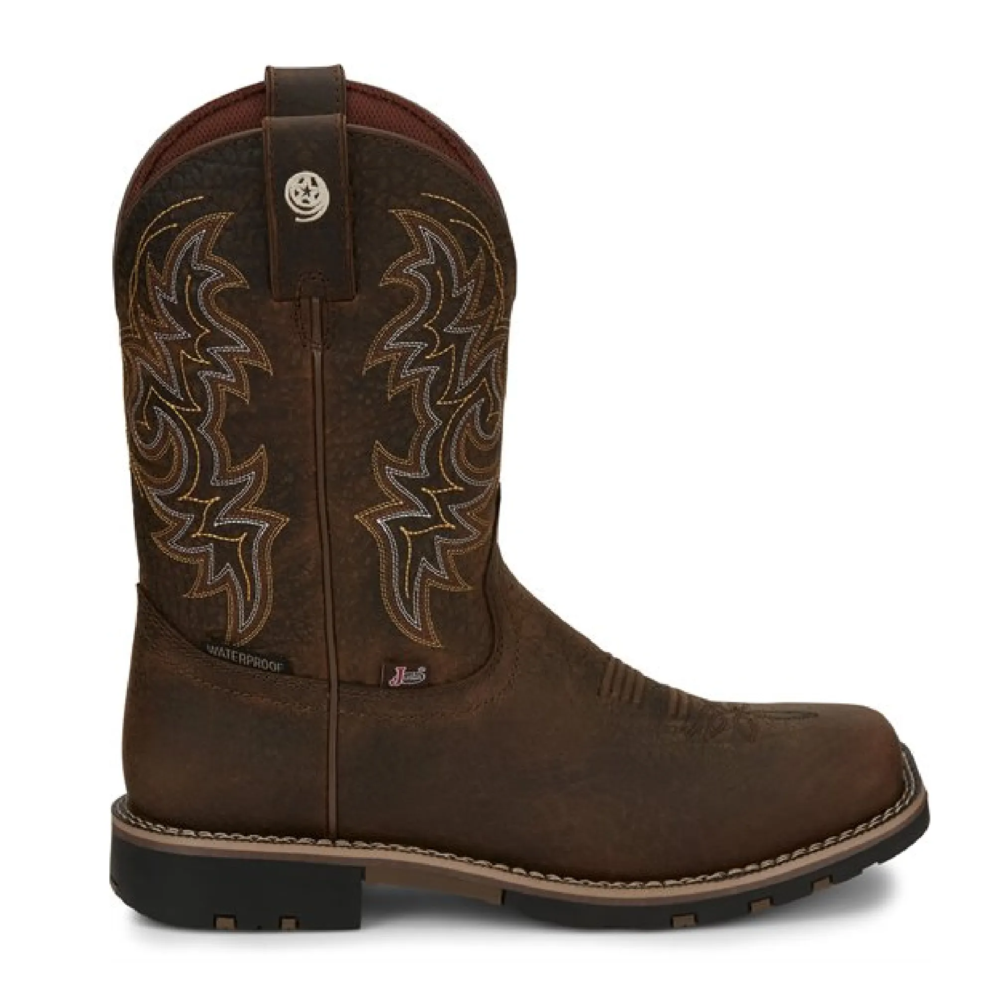 Justin Boots Fireman  | Style GR9050  Color Distressed Brown