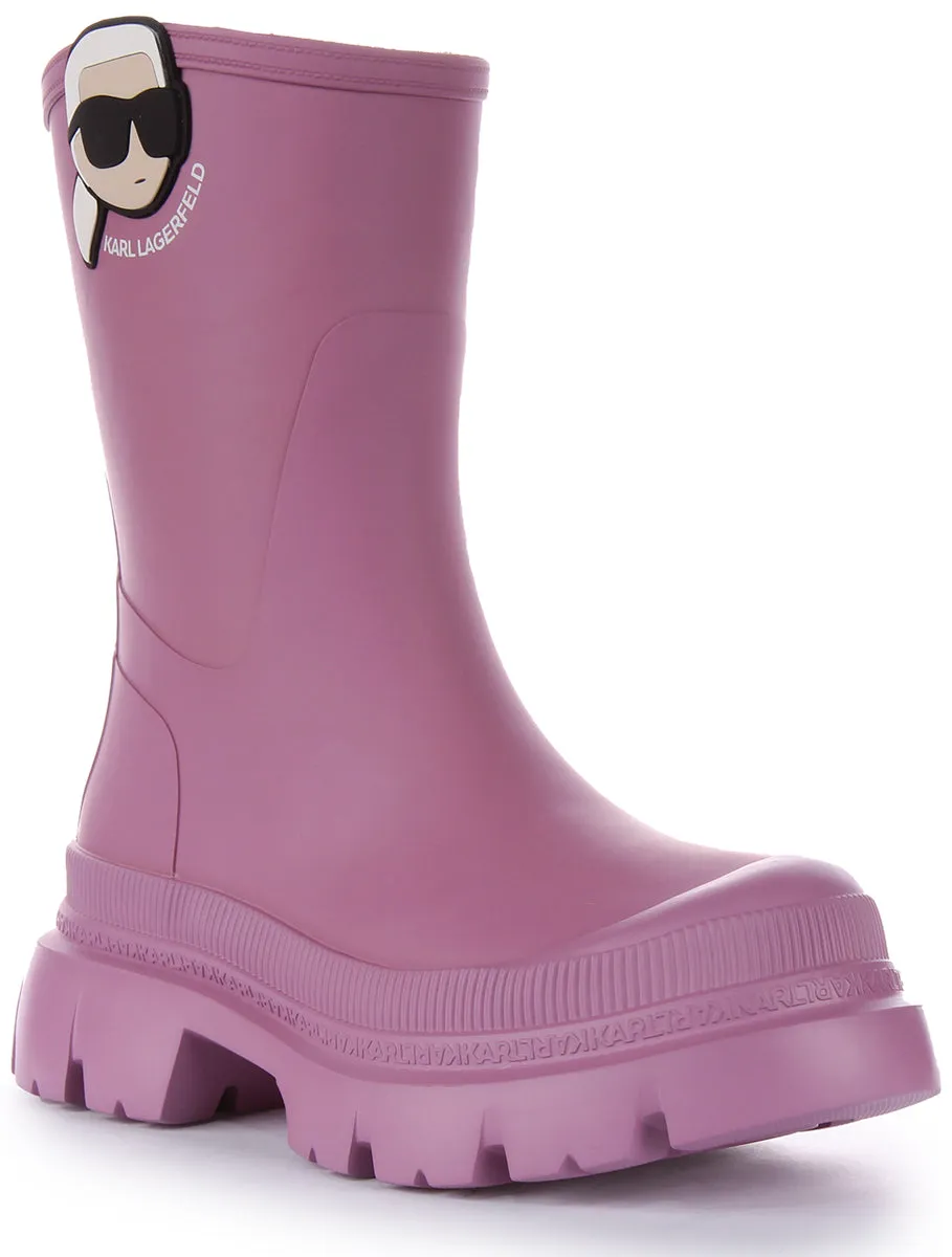 Karl Lagerfeld Trekka Rain In Pink For Women