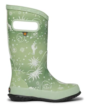 Kid's Astrology Rainboot - Mint Green