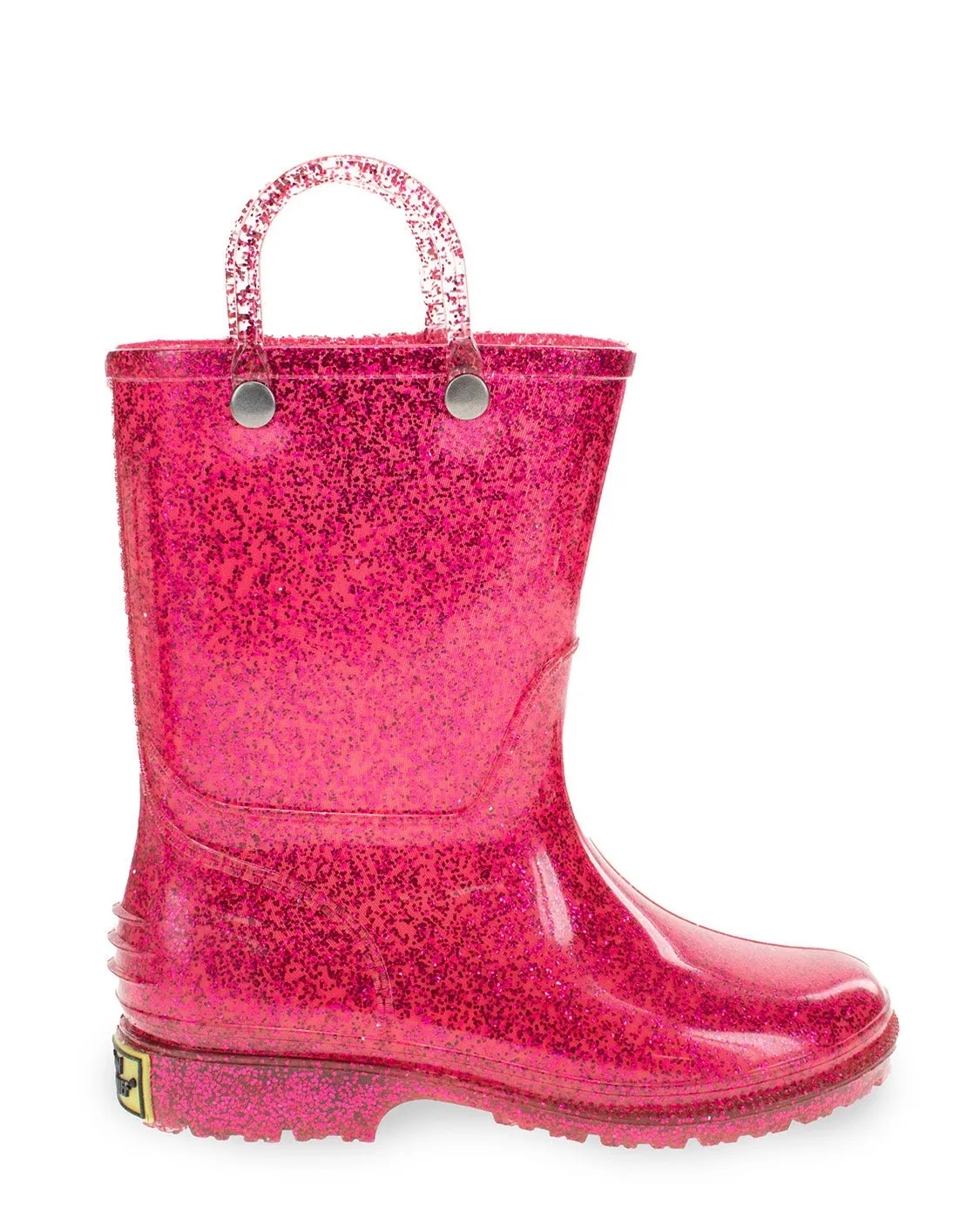 Kids Glitter Rain Boot - Hot Pink