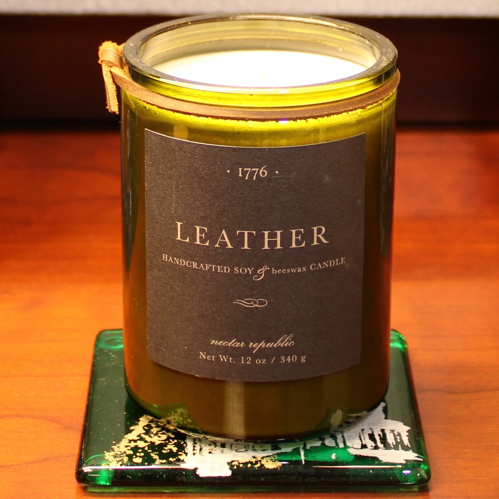 Leather 1776 Soy Beeswax Candle