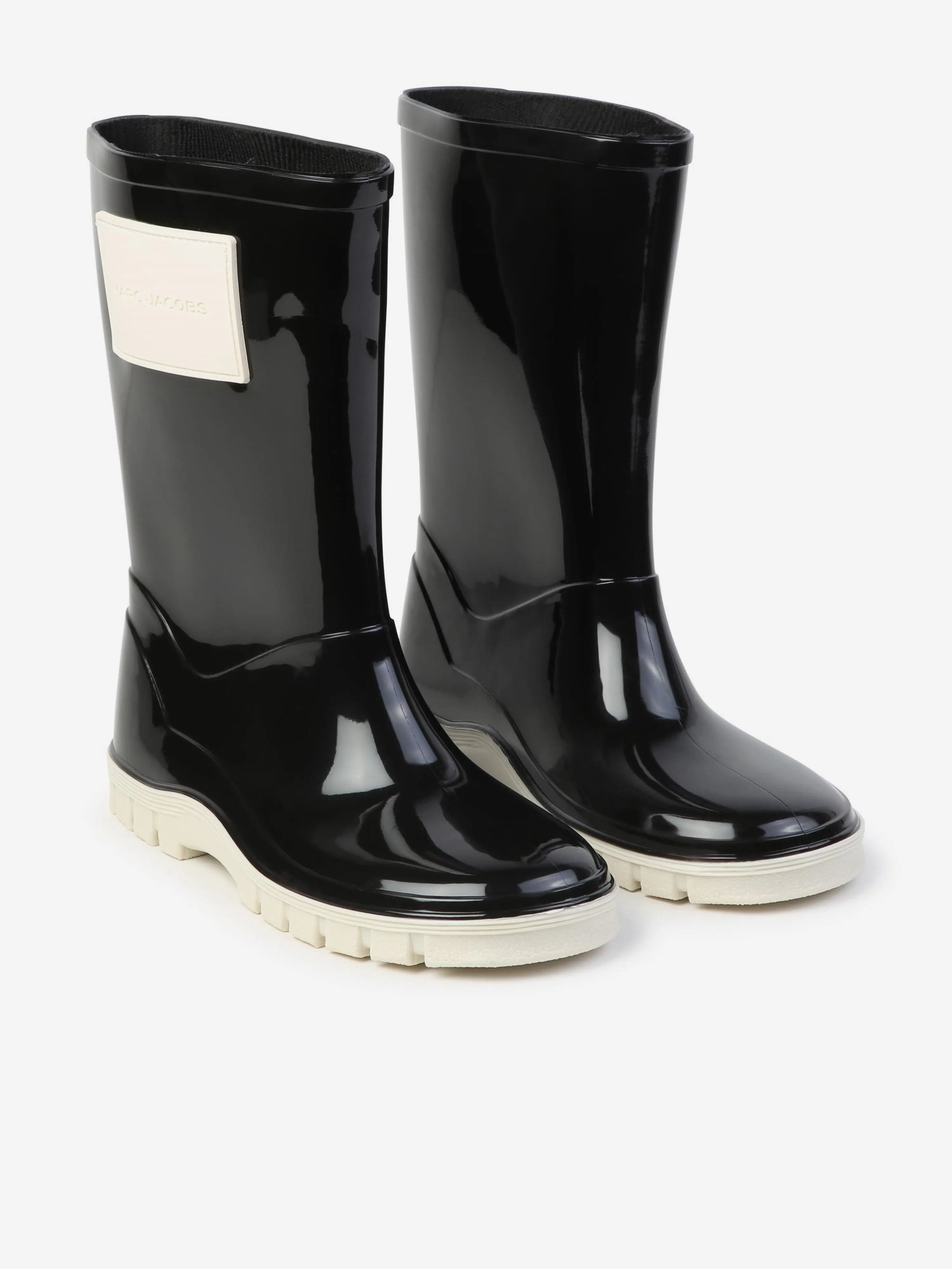 MARC JACOBS Kids Logo Rain Boots in Black