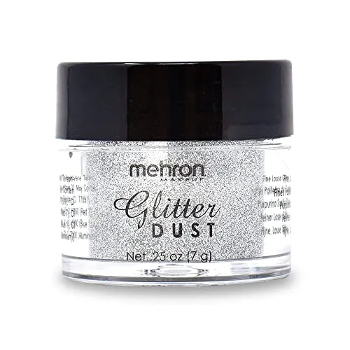 Mehron Makeup GlitterDust (.25 oz) (Silver)