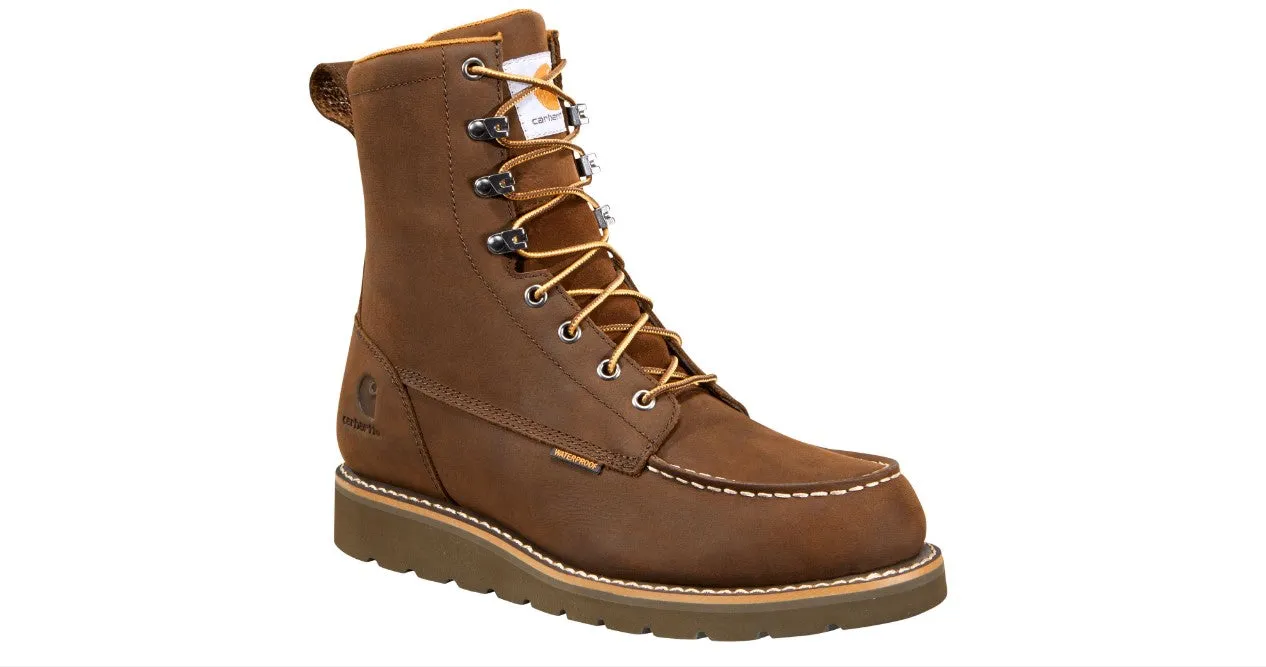 Men's 8" Waterproof Moc Soft Toe Wedge Boots