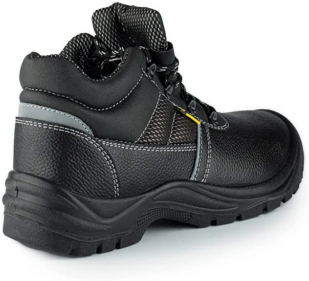 Mens Safety Boots Steel Toe Cap Work Footwear | Black Hammer