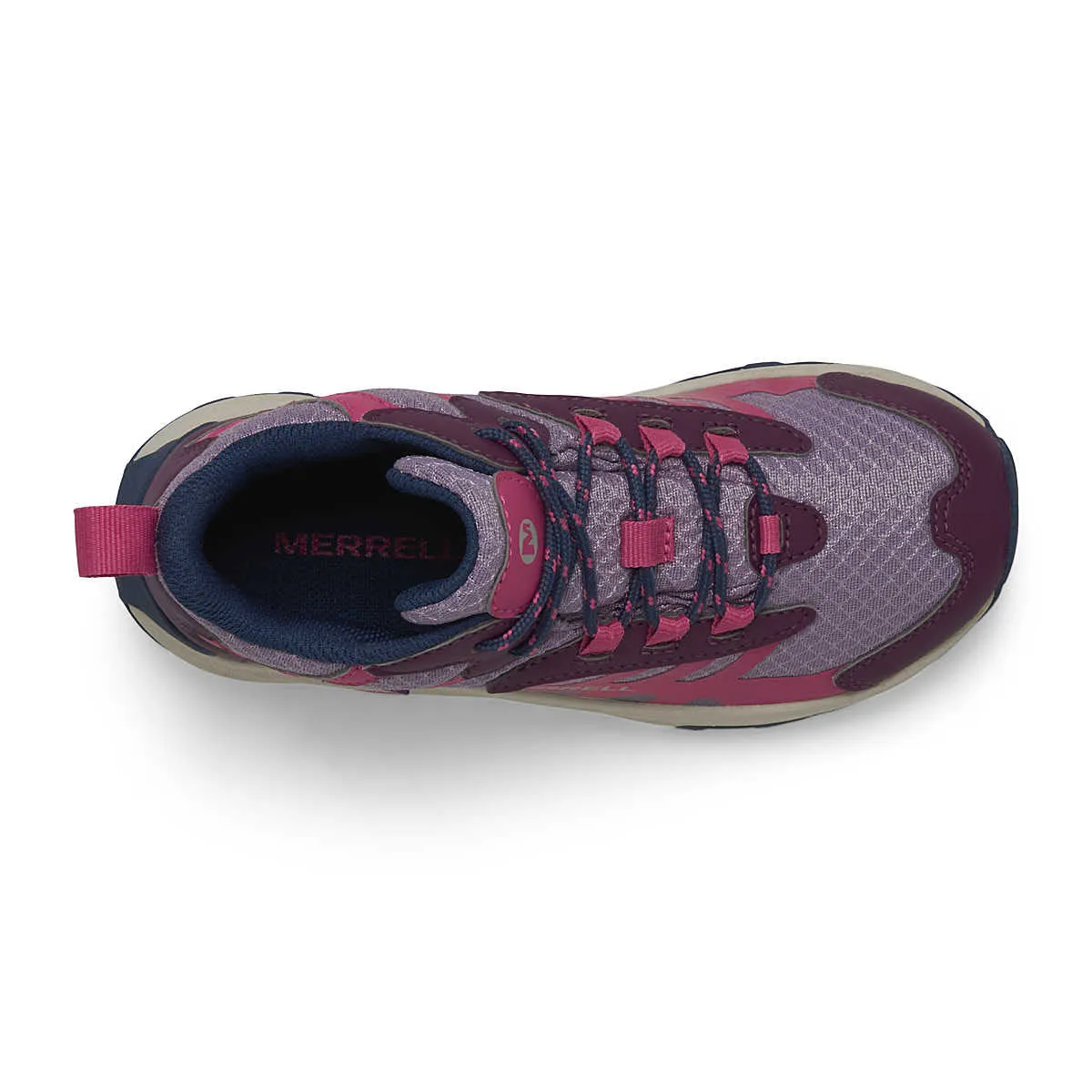 MERRELL MOAB SPEED 2 MID WTRPF BERRY/NAVY - KIDS