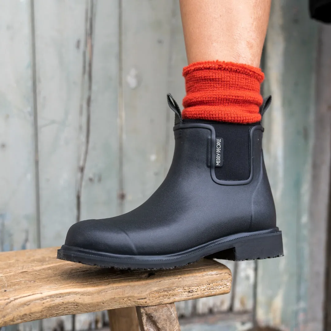 Merry People Bobbi Gumboot - Black/Black