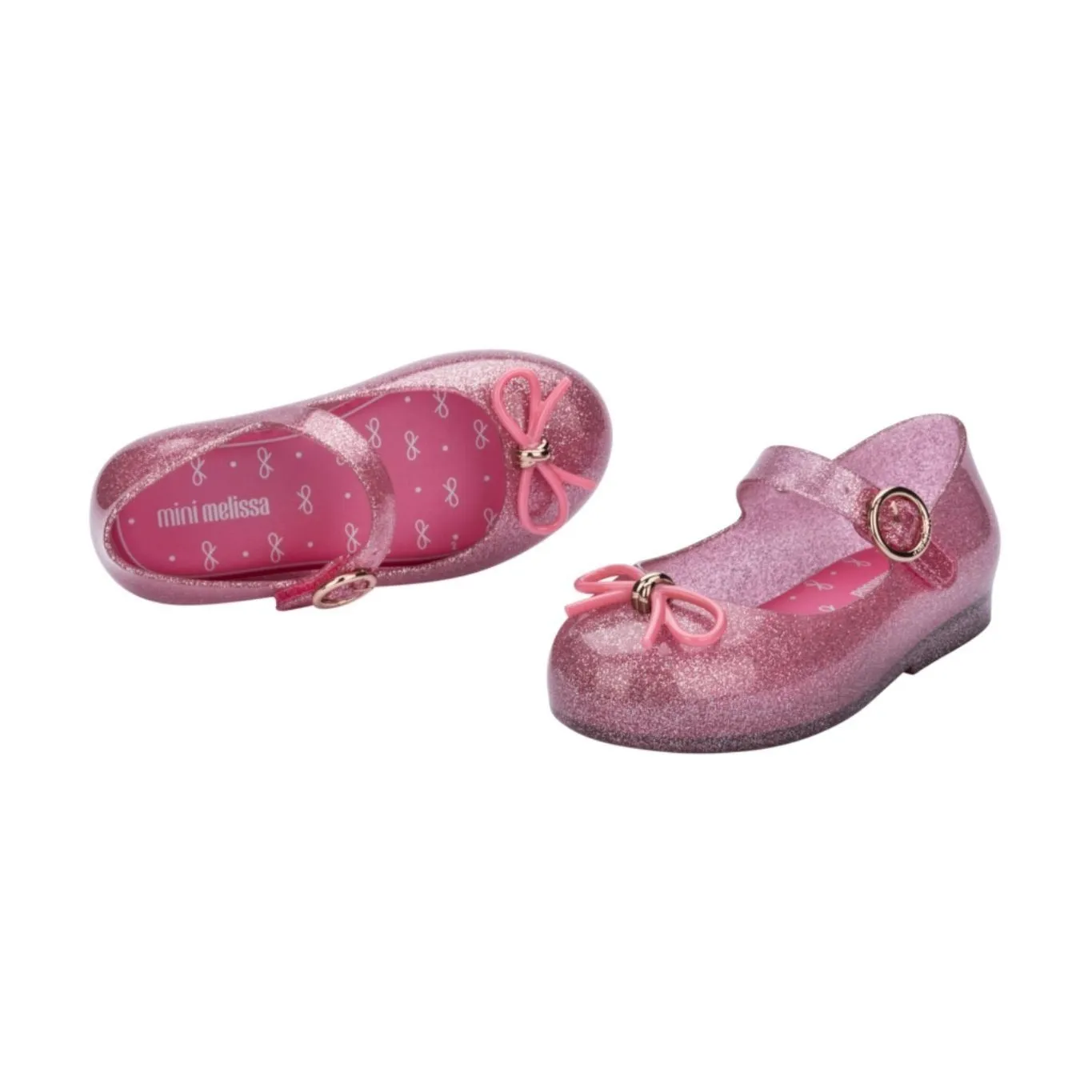 Mini Melissa Mini Sweet Love - Pink Glitter