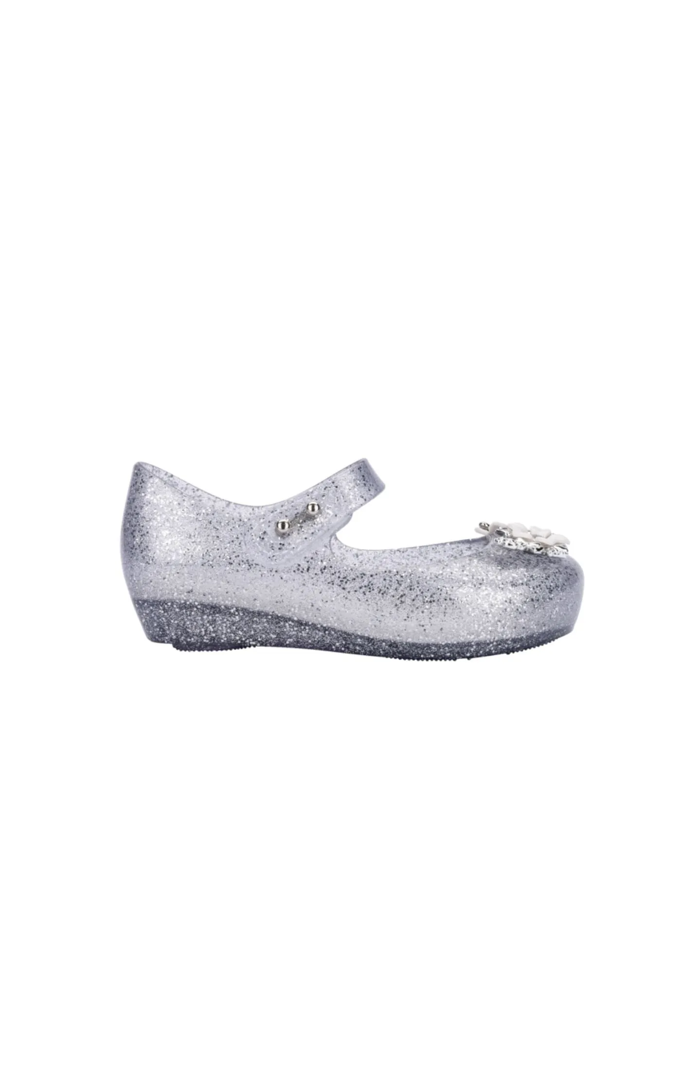 Mini Melissa Mini Ultra Chrome BB - Clear Glitter Silver