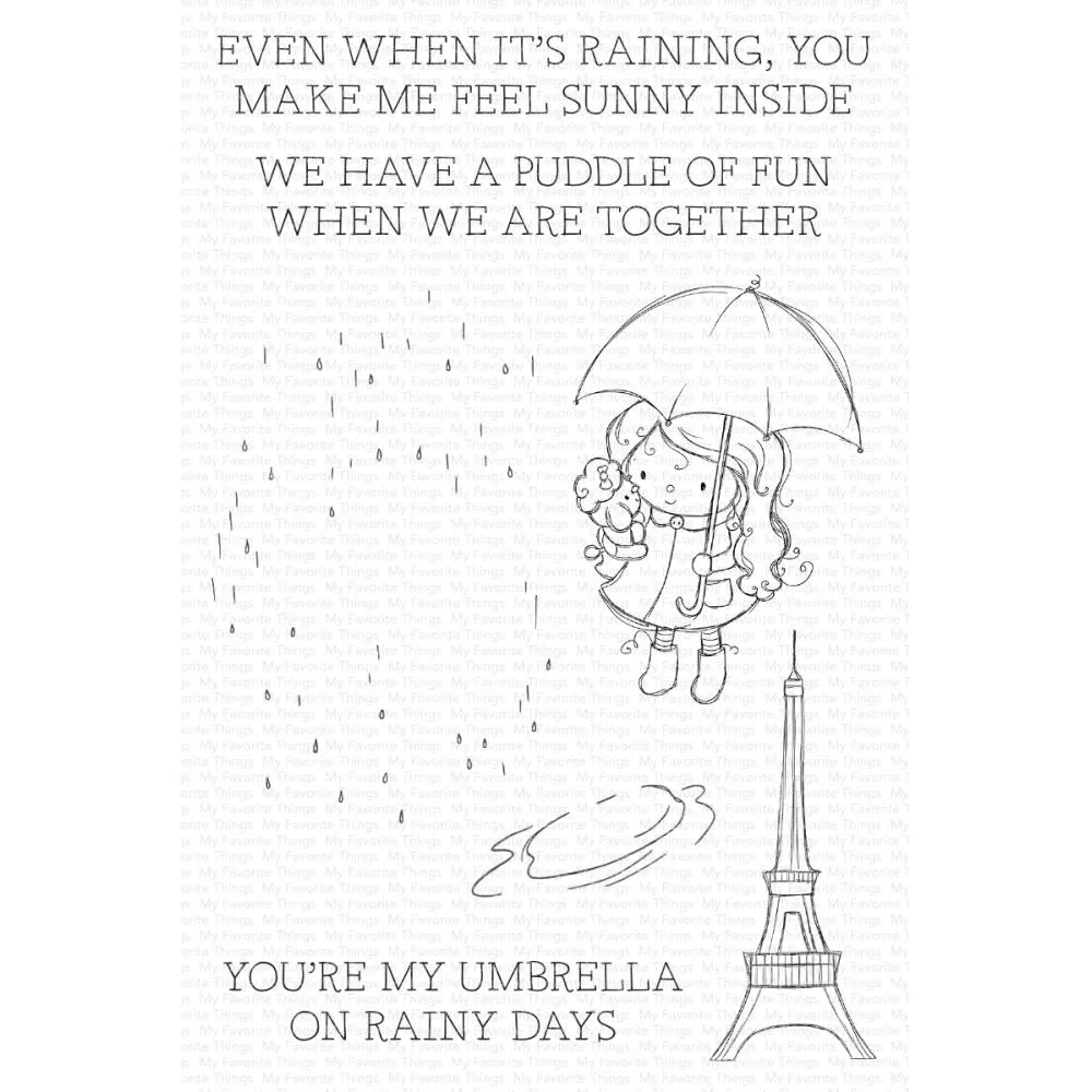 My Favorite Things Clear Stamps 4"X6" - Rainy Day Friends*