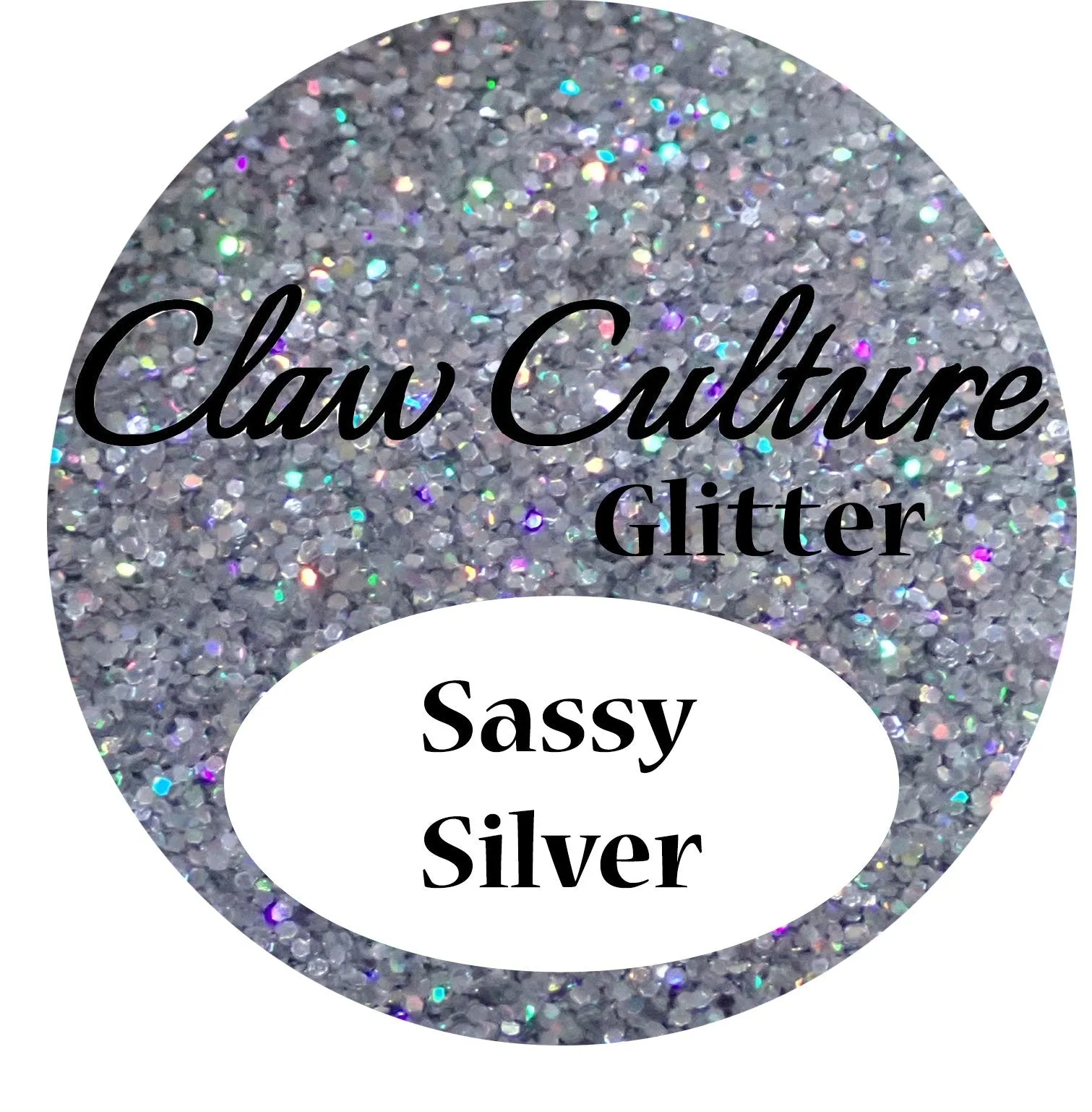 Nail Glitter Sassy Silver