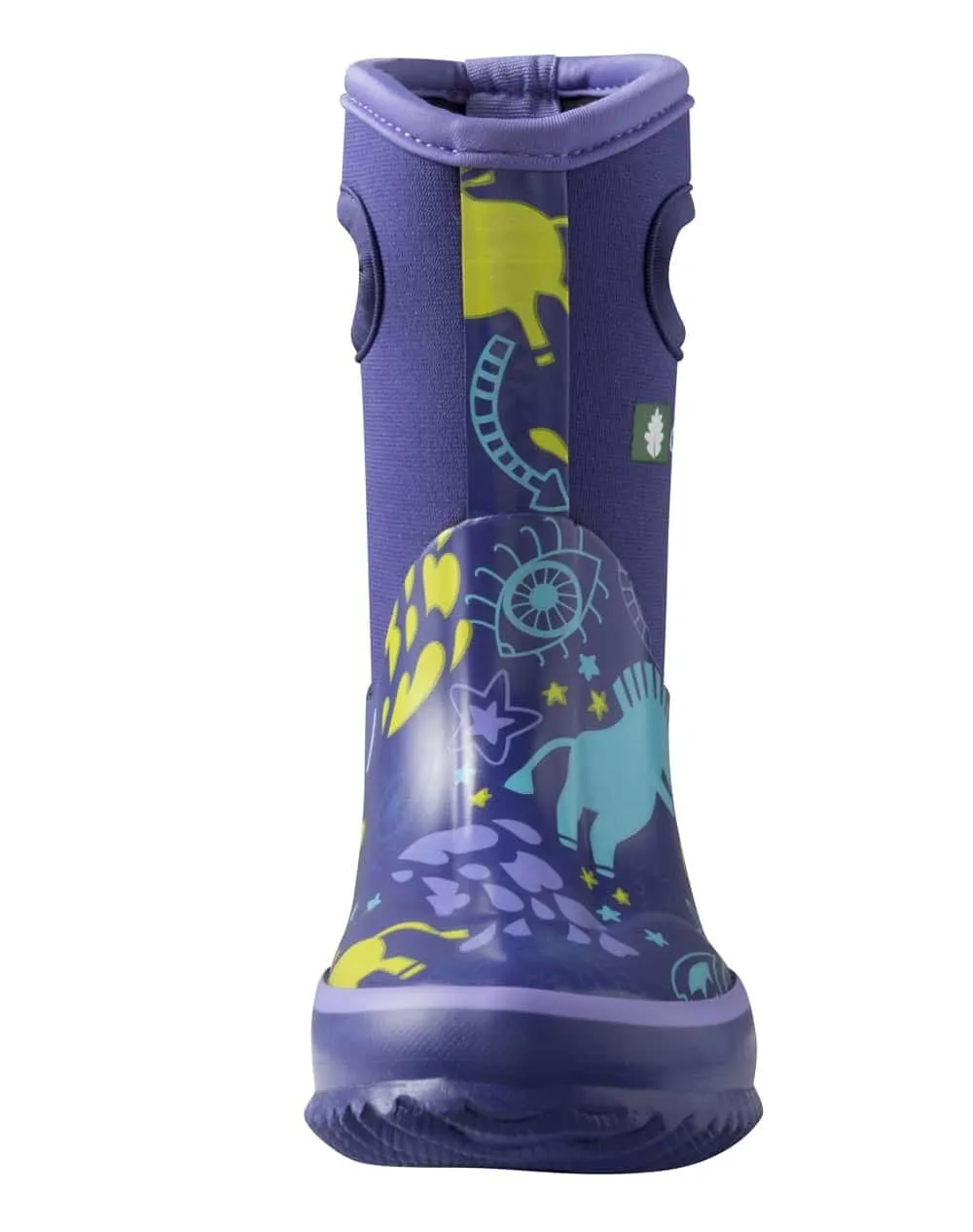 Neoprene Rain/Snow Boots: Purple Unicorn