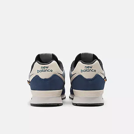 NEW BALANCE KID'S 574 NAVY/GREY SHOES