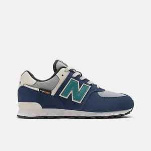 NEW BALANCE KID'S 574 NAVY/GREY SHOES