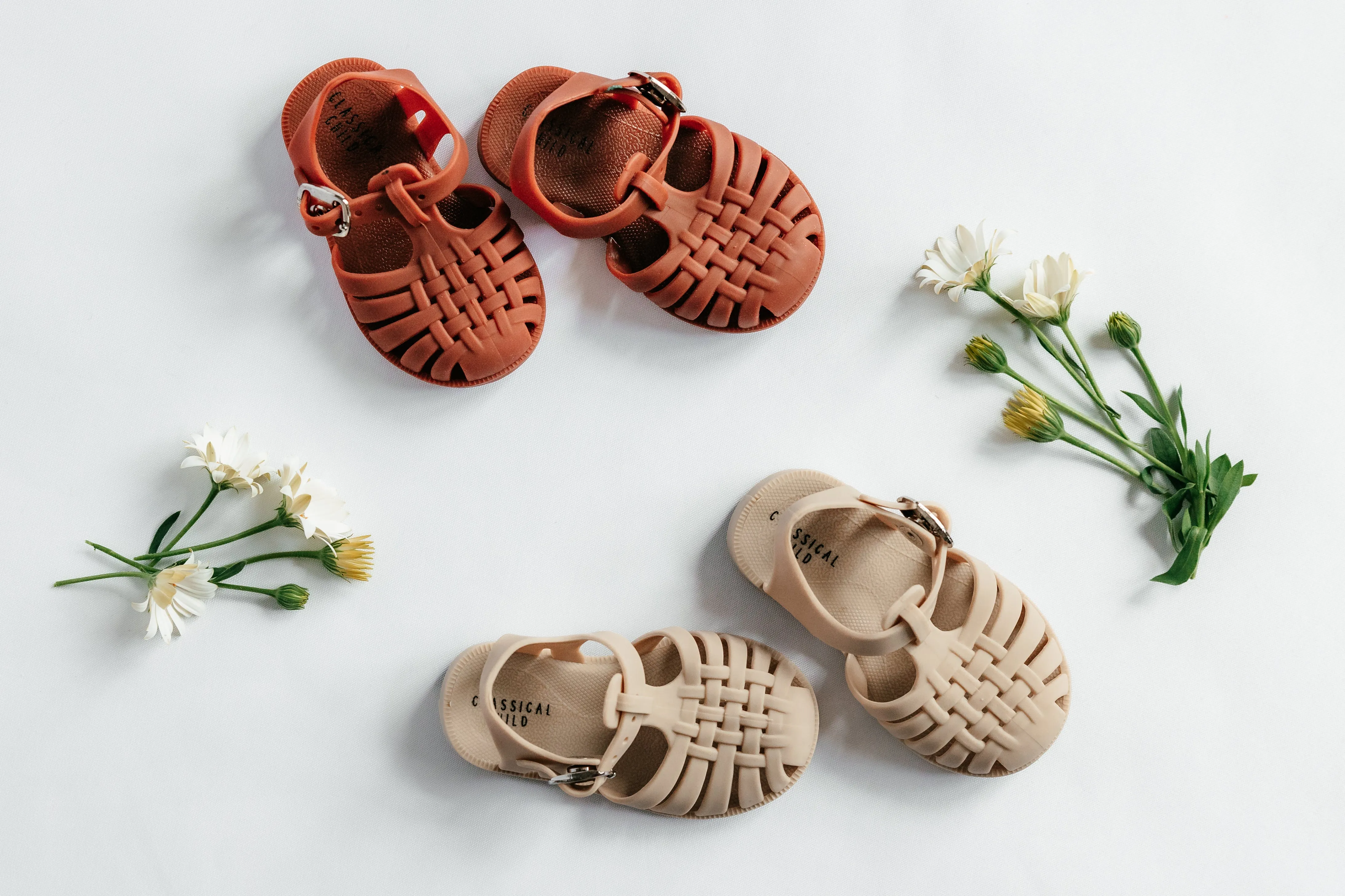 New Classical Jelly Sandals Rust