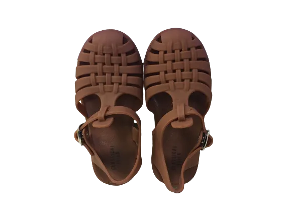 New Classical Jelly Sandals Rust