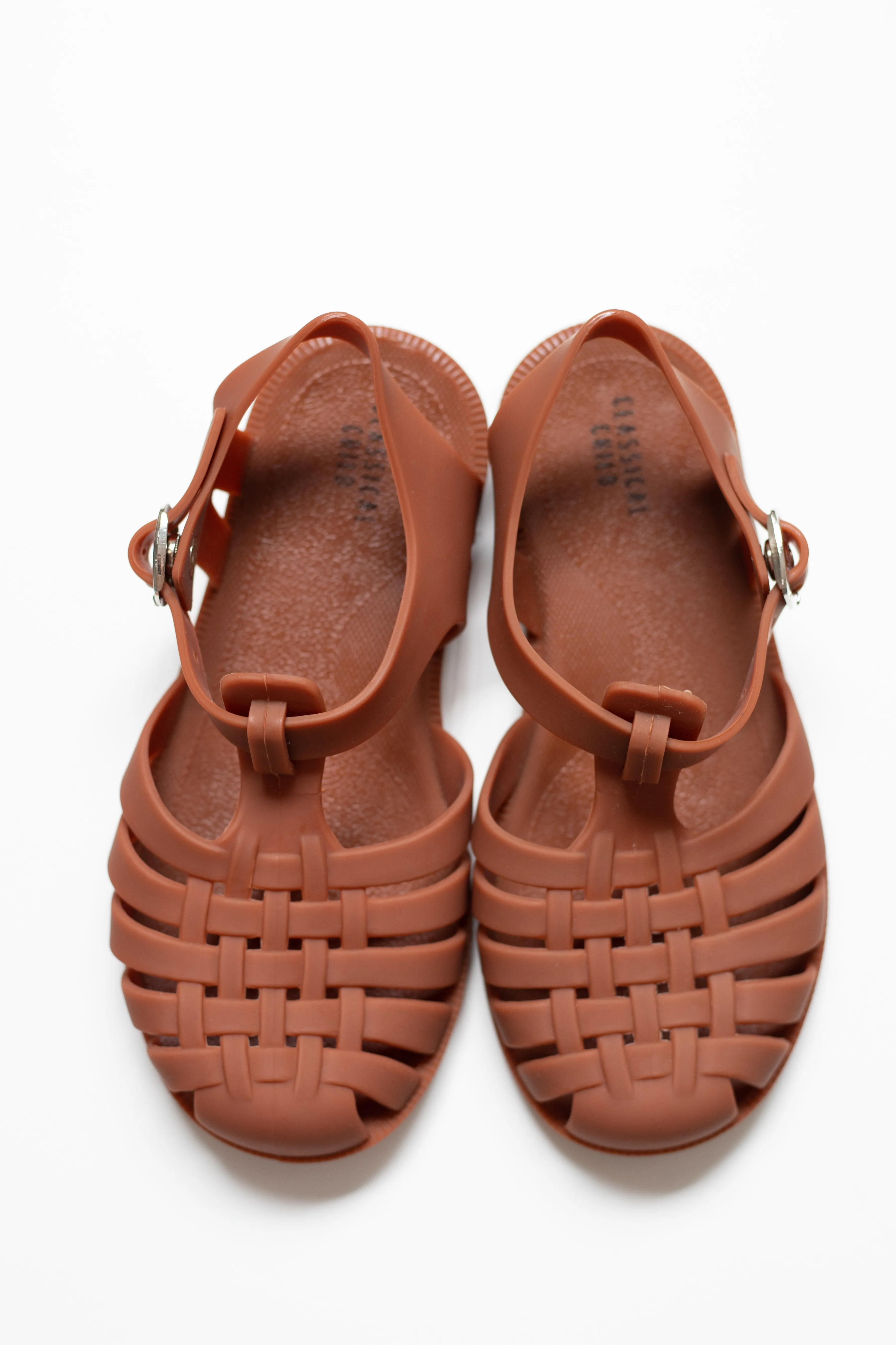 New Classical Jelly Sandals Rust