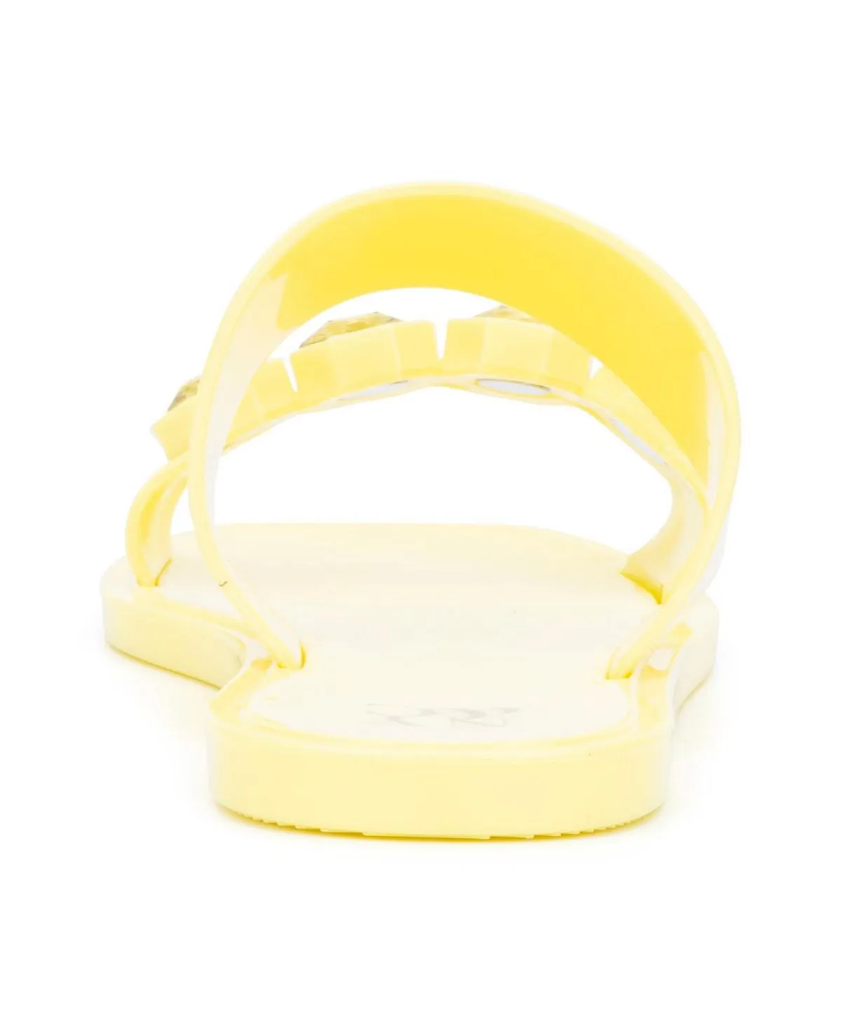 New York & Company Women's Chantelle Gem Jelly Sandals, Yellow