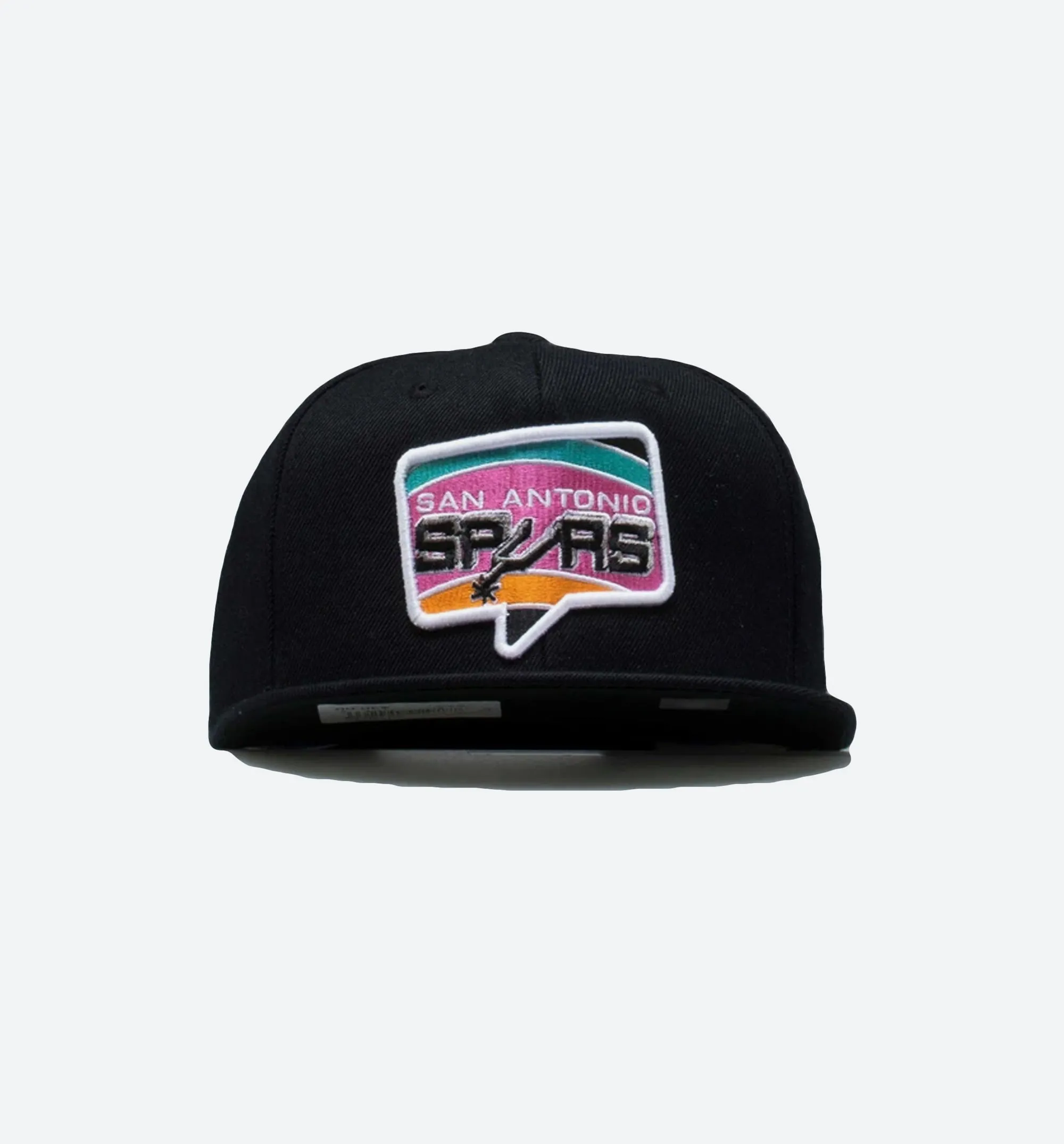 Nice Kicks X Mitchell & Ness NBA Talkbox Spurs Mens Snapback - Black/Coral