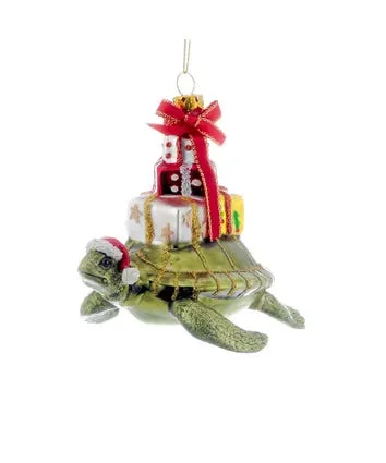 Noble Gems Glass Turtle With Gift Ornament