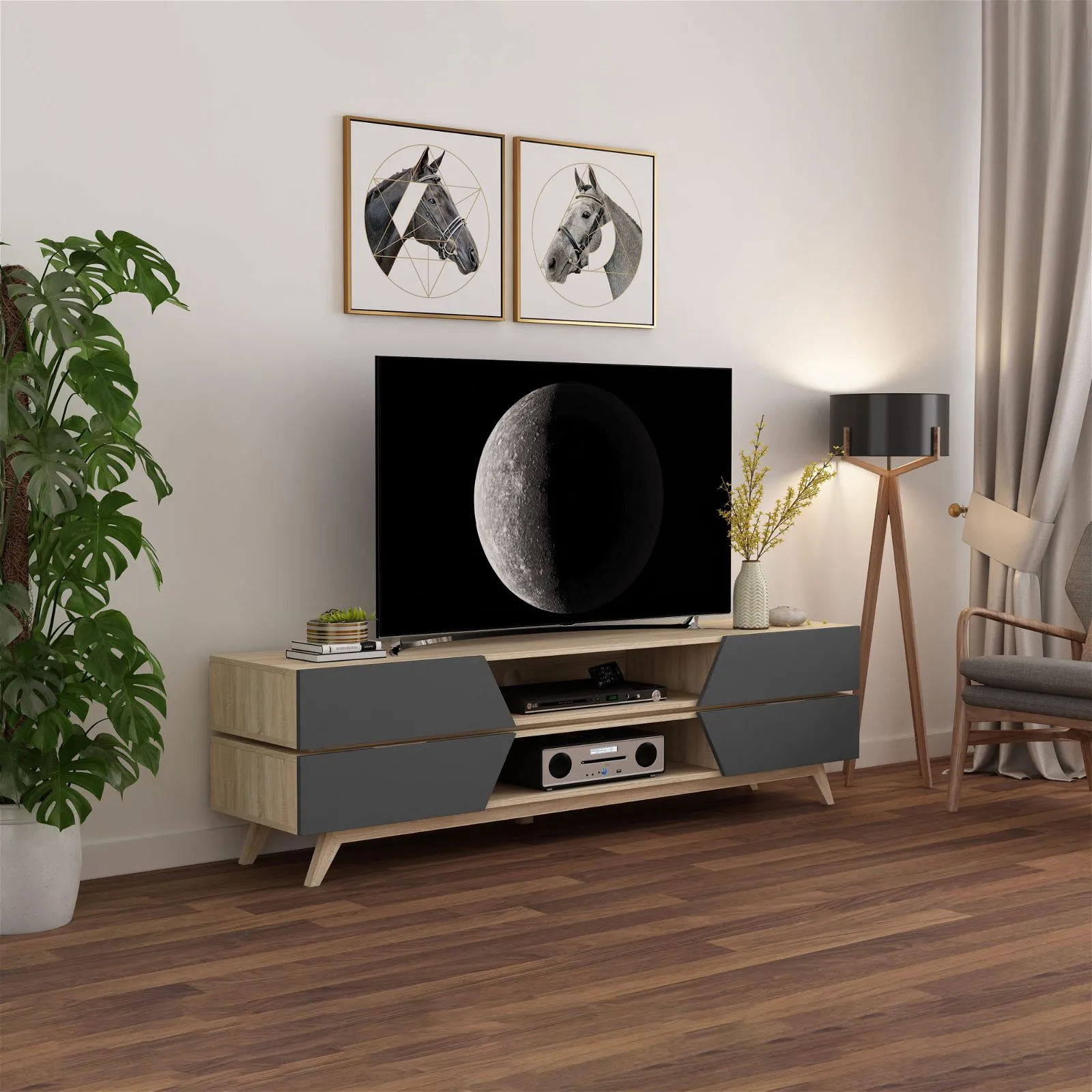 NORDIC 1800 Entertainment Unit Grey by Criterion