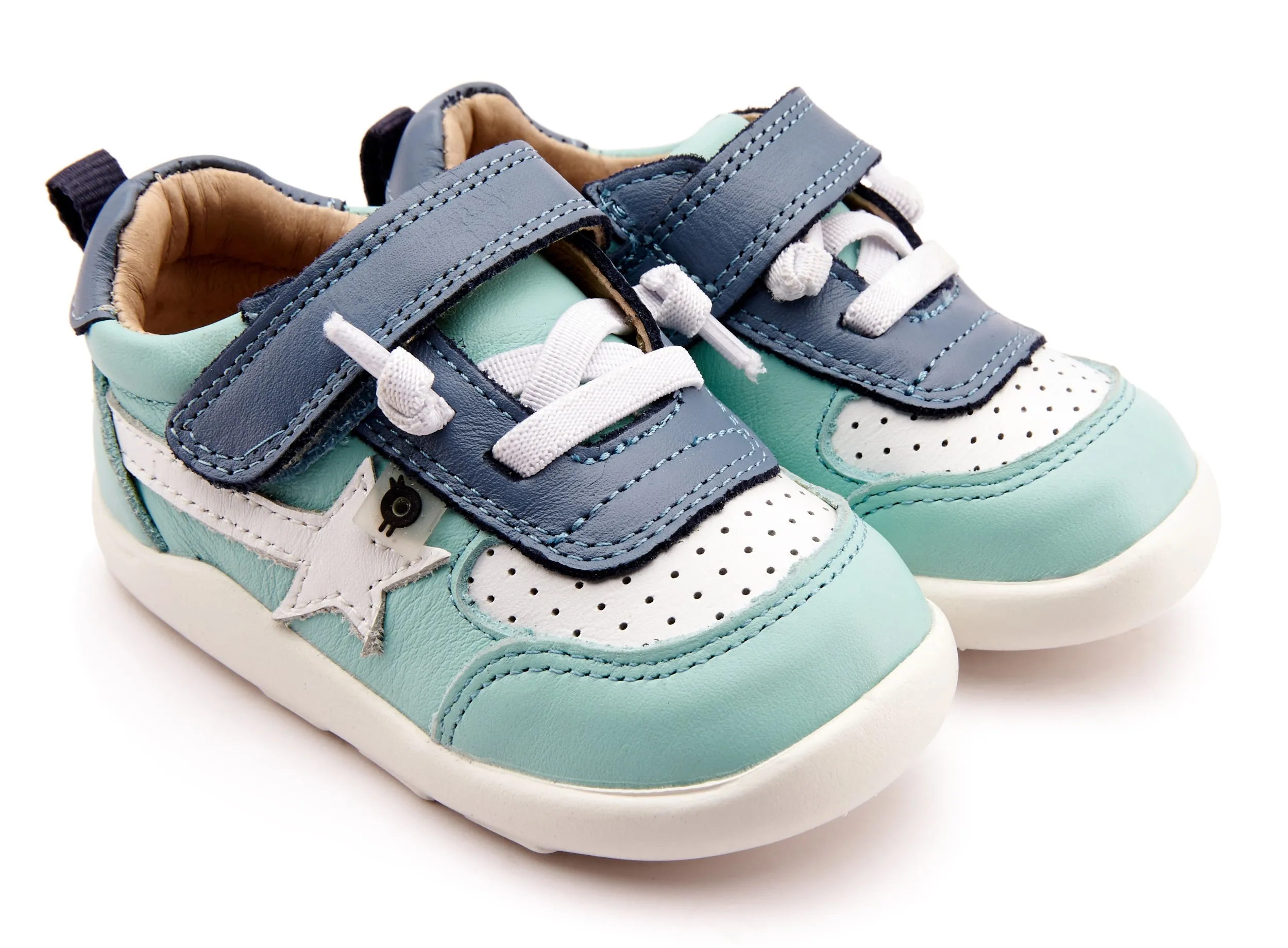 Old Soles Boy's & Girl's 8031 Ground Work Sneakers - Jade/Snow/Indigo