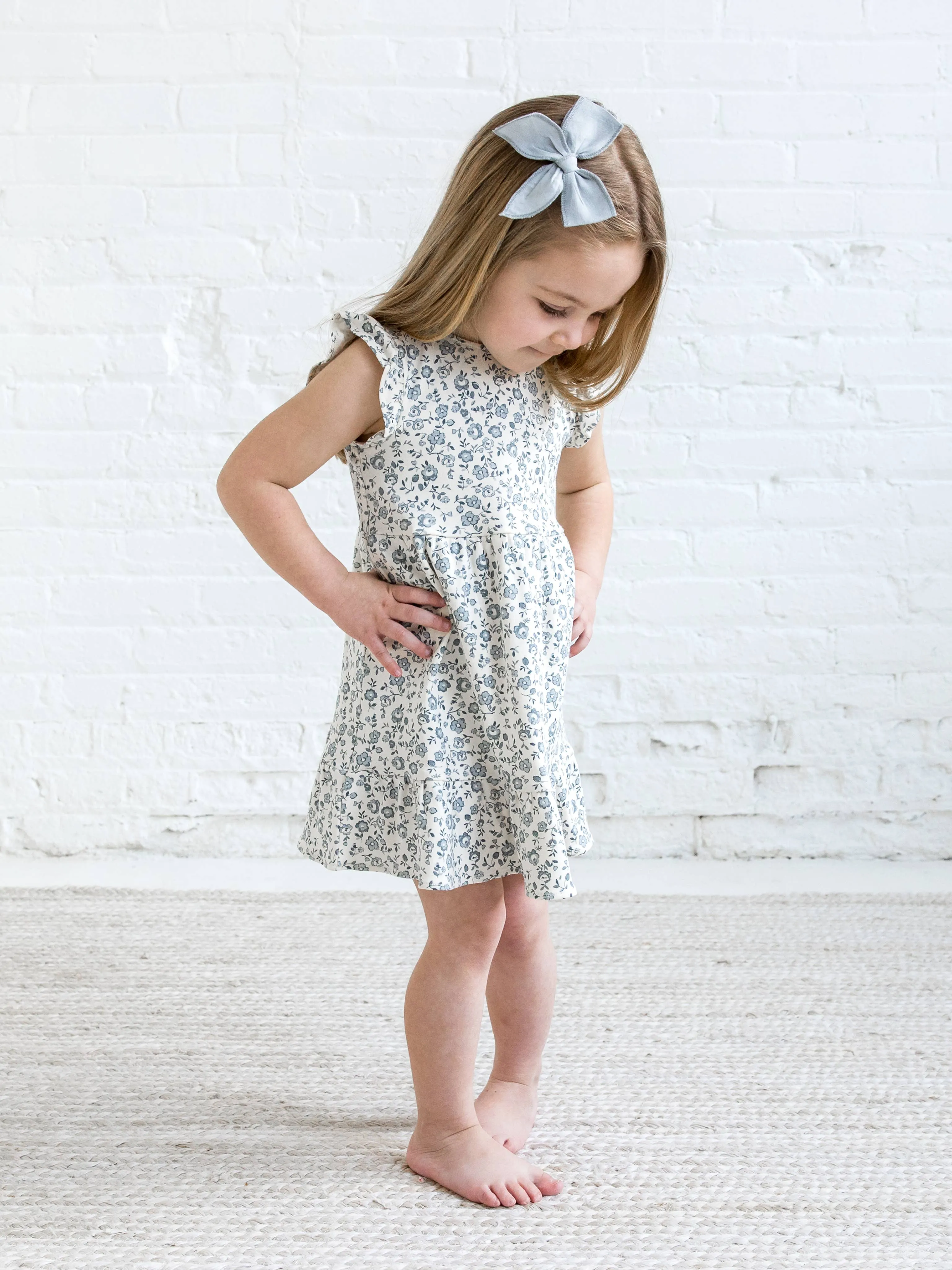 Organic Baby & Kids Tilly Tiered Dress - Lena Floral