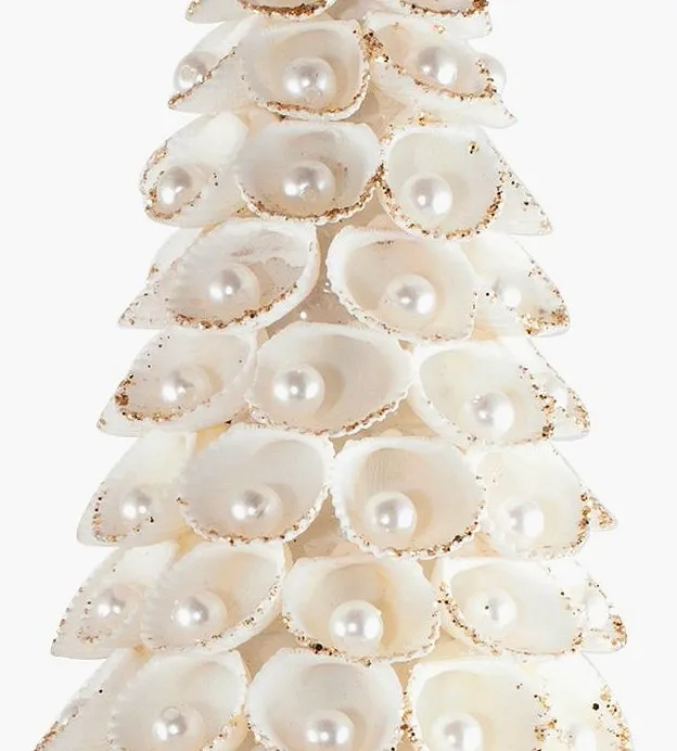 Pearl Gem Clamrose Shell Coastal Tabletop Trees